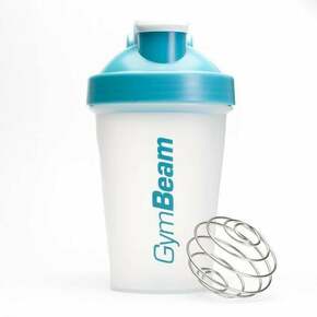 GymBeam Šejker Blend Bottle prozirno-plavi 400 ml
