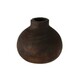 Hogewoning Drvena okrugla vaza tamna Ø21 cm
