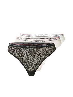 Tommy Hilfiger Underwear Tanga gaćice puder roza / crna / bijela