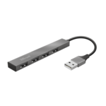 USB HUB TRUST Halyx, 4-portni USB 2.0, metalno kućište 23786 23786 203.500.133