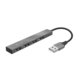 USB HUB TRUST Halyx, 4-portni USB 2.0, metalno kućište 23786 23786 203.500.133