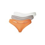 Calvin Klein Underwear Tanga gaćice siva / narančasta / bijela