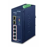 PLANET IGS-624HPT mrežni prekidač Neupravljano Gigabit Ethernet (10/100/1000) Podrška za napajanje putem Etherneta (PoE) Plavo