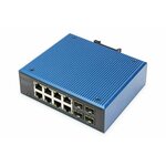Switch Digitus Gigabit Ethernet PoE Industrial 8+4