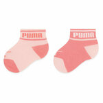 Set od 2 para dječjih visokih čarapa Puma Baby Wording Sock 2P 935479 Pink 02