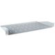 Masterlan fixed perforated shelf. 1U, 19", depth 250mm, koad capacity 25kg, gray MXL-FS-A1-250-G
