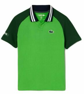 Majica za dječake Lacoste Sport X Daniil Medvedev Jersey Polo Shirt - green