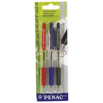 Olovka kemijska grip pk3 Sleek Touch Penac BA1301-BC3 sortirano blister