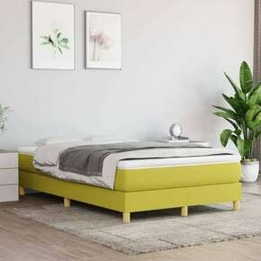 VidaXL Okvir za krevet s oprugama zeleni 120x200 cm od tkanine