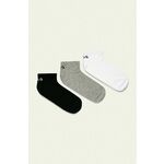 Funkcionalno donje rublje Fila za žene, boja: bijela - bijela. Niske čarape iz kolekcije Fila. Model izrađen od elastičnog, glatkog materijala. U setu tri para.