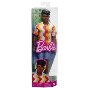Barbie Fashionista muška lutka s valovitom
