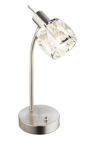 GLOBO 54356-1T | Kris-Indiana-Mero Globo stolna svjetiljka s prekidačem fleksibilna 1x E14 krom
