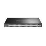 TP-Link Omada JetStream 48-port Gigabit L2 Smart PoE+ preklopnik, 48×10/100/1000 RJ45 ports, 4×SFP Gigabit, 1×RJ45 console port, 1×microUSB, 1U 19" ra