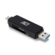 ACT CONNECTIVITY AC6375 USB-C/USB-A čitač kartice SD/micro SD kártyákhoz