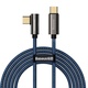 Kabel USB-C na USB-C Baseus Legend Series, PD, 100W, 2m (plavi)