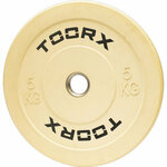 Toorx olimpijski bumper pločati uteg 5 kg, bijeli