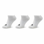 Set od 3 para unisex visokih čarapa adidas Thin And Light HT3469 White/Black