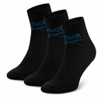 Set od 3 para unisex visokih čarapa Reebok R0255-SS24 (3-pack) Crna