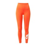 NIKE Sportske hlače neonsko narančasta / bijela