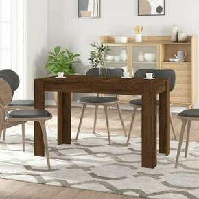 Blagovaonski stol boja smeđeg hrasta 120 x 60 x 76 cm drveni
