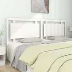 Uzglavlje za krevet bijelo 205 5x4x100 cm od masivne borovine