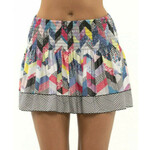 Ženska teniska suknja Lucky in Love Novelty Long Mix N' Patch Smocked Skirt - multicolor