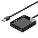 Čitač memorijskih kartica UGREEN, USB A 3.0, TF/SD/CF/MS kartice, 50cm, crni