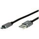 Roline USB kabel USB 2.0 USB-A utikač, USB-Micro-B utikač 1.80 m crna sa zaštitom 11.02.8771