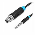 Vention 6.5mm Male to XLR Female Audio Cable 2M Black VEN-BBEBH VEN-BBEBH