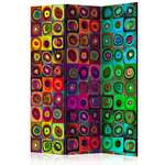 Paravan u 3 dijela - Colorful Abstract Art [Room Dividers] 135x172