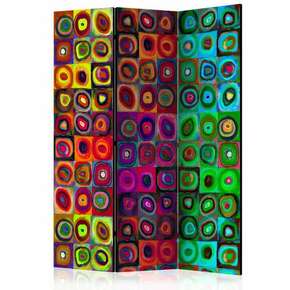 Paravan u 3 dijela - Colorful Abstract Art [Room Dividers] 135x172