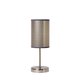 LUCIDE 08500/81/36 | Moda Lucide stolna svjetiljka 38cm s prekidačem 1x E27 krom, sivo