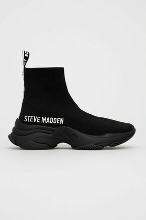 Cipele Steve Madden Master boja: crna - crna. Cipele iz kolekcije Steve Madden. Model izrađen od tekstilnog materijala.