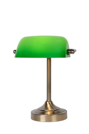 LUCIDE 17504/01/03 | BankerL Lucide stolna svjetiljka 30cm s prekidačem 1x E14 bronca