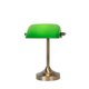 LUCIDE 17504/01/03 | BankerL Lucide stolna svjetiljka 30cm s prekidačem 1x E14 bronca, zeleno