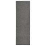Vanjski tepih ravnog tkanja 80 x 250 cm sivi