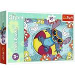 Disney Stitch uživa u odmoru puzzle od 30 komada - Trefl