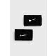 Trake za zglobove Nike 2-pack boja: crna - crna. Trake za zglob iz kolekcije Nike. izrađen od elastičnog materijala ugodnog za kožu.