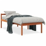 vidaXL Krevet za starije osobe voštano smeđi 90 x 200 cm od borovine