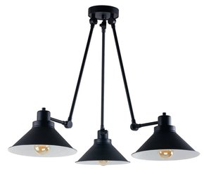 NOWODVORSKI 9142 | Techno-NW Nowodvorski luster svjetiljka elementi koji se mogu okretati 3x E27 crno