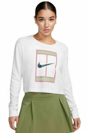 Ženska majica dugih rukava Nike Dri-Fit Slam Long Sleeve T-Shirt - white/deep jungle