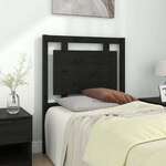 Uzglavlje za krevet crno 80 5 x 4 x 100 cm od masivne borovine