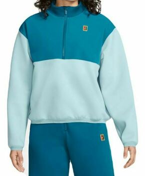 Ženski sportski pulover Nike Court Dri-Fit Heritage 1/2-Zip Tennis Jacket - ocean bliss/green abyss