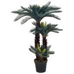 vidaXL Umjetna cikas palma s posudom zelena 125 cm
