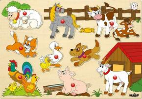 Životinje na farmi drveni puzzle