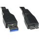 Kabel USB tip A-M&lt;=&gt;USB tip micro-B-M - USB3.0 za ext. hard disk 0.8m - ROLINE