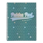 Pukka Pads - Bilježnica Pukka Pad Glee A4 s spiralom, 100 listova, crte, zelena