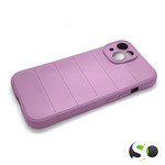 Silikonska Wave maskica za iPhone 13/14 Svijetlo ljubičasta