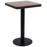 vidaXL Bistro stol tamnosmeđi 50 x 50 cm MDF