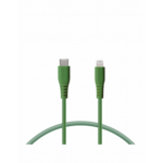 KSIX kabel za prijenos podataka Soft USB-C na lightning 1.0m zeleni